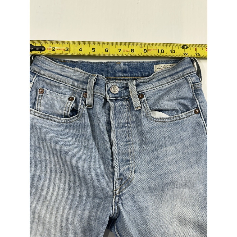 Levi's 501s Womens Skinny Jeans Light Blue Denim Wash Streetwear Premium Quality - Picture 7 of 12